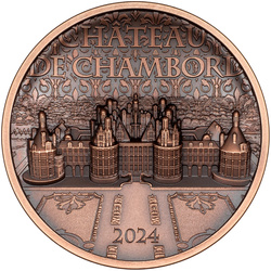 Isole Cook: Château de Chambord 50 grammi di rame 2024 Antique Finish