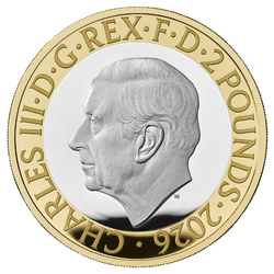 Srebrna Moneta Duchess of Hamilton £2 kolorowany Srebro 2026 Proof