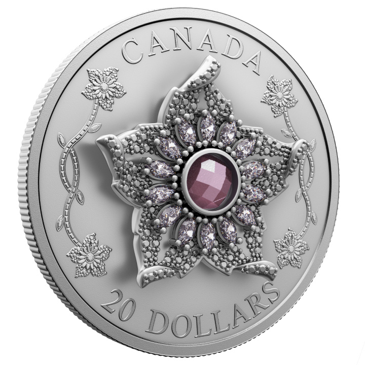 Canada: Williamson Diamond Brooch $20 Silber 2025 Matte Proof