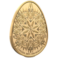 Canadá: Huevo de Pascua 250 $ Oro 2025 Proof