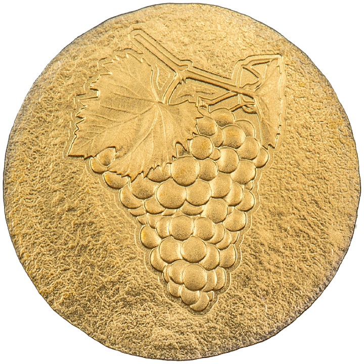 Cook Islands: Ancient Greece - Wine Grapes "Naxos" 0,5 gram Gold 2023 Silk Coin