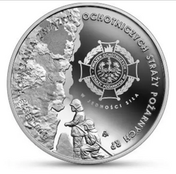 100. výročí založení Sdružení dobrovolných hasičských sborů RP 10 zł stříbro 2021 Proof