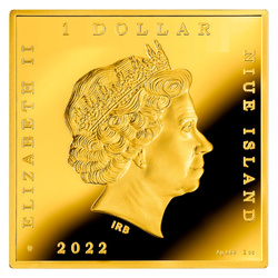 Niue: Caravaggio - The Musician coloured 1 oz Silver 2022 Gilded Proof Coin