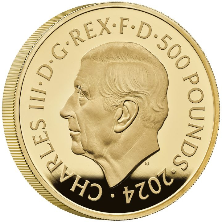 A Tudor-dinasztia királyi állatai: A Tudor-sárkány 5 uncia arany 2024 Proof