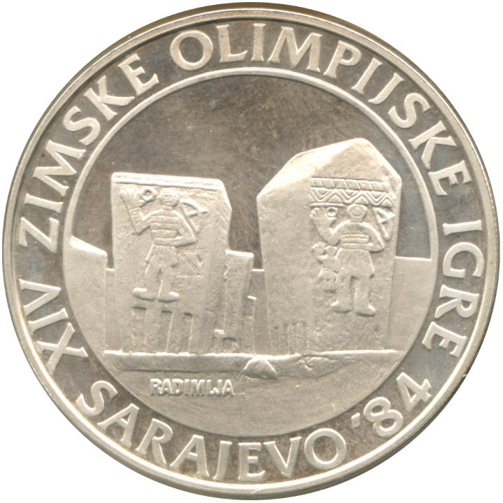 Set of 15 silver coins Yugoslavia: Sarajevo Winter Olympics 1984 Proof