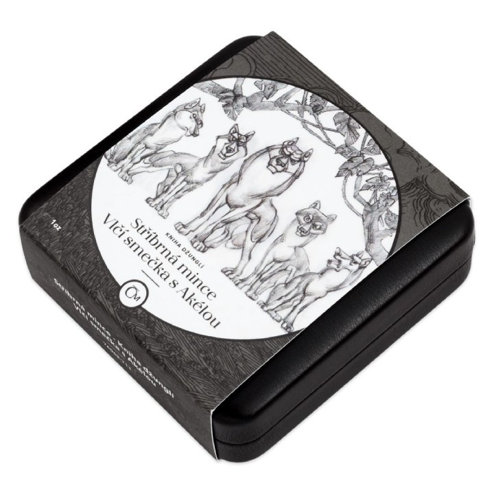 Niue: Il libro della giungla - Il branco di lupi e Akela $1 Argento 2022 Proof