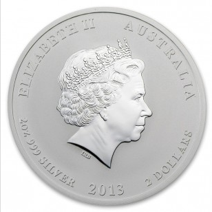 Lunar II: Año de la Serpiente 2 oz Plata 2013