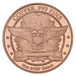 Donald Trump, Defender of Freedom, 1 ounce of copper.