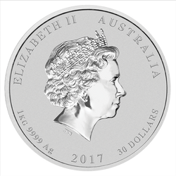 Lunar II: Jahr des Hahn 1000 gram Silber