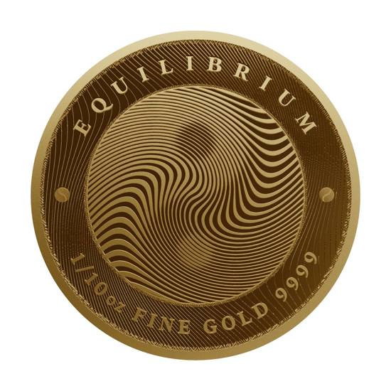 Tokelau: Equilibrium 1/10 oz Gold 2021 Prooflike