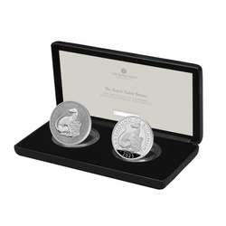 The Royal Tudor Beasts: Il levriero di Richmond 2 x 1 oncia d'argento 2025 Proof