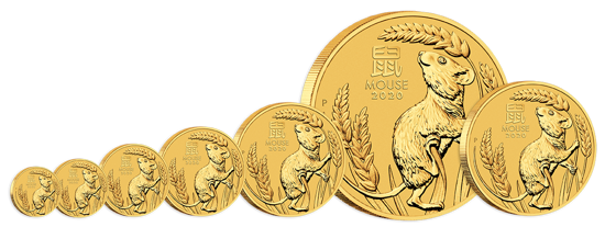 Lunar III: Jahr der Maus 1 oz Gold 2020