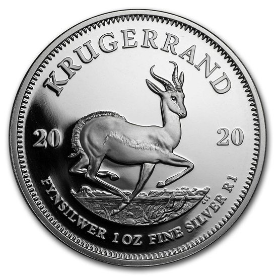 Krugerrand 1 unce stříbra 2020 Proof