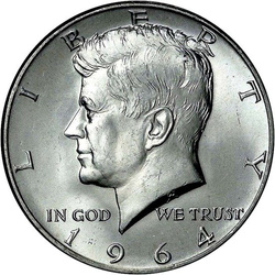 USA: 50 Centów - Half Dollar (0,50 USD) Srebro Różne Roczniki (próba Ag.900) Obiegowy