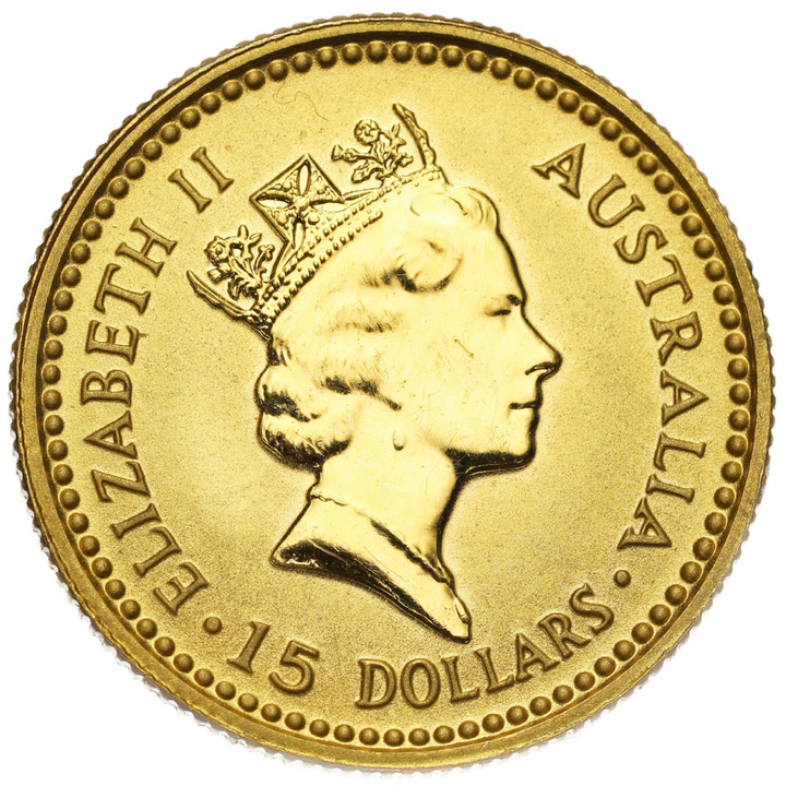 Australian Kangaroo - Nugget 1/10 oz Gold 1992