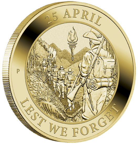 Anzac Day 13,5 g Bronz de aluminiu 2022 în cartonaș verde