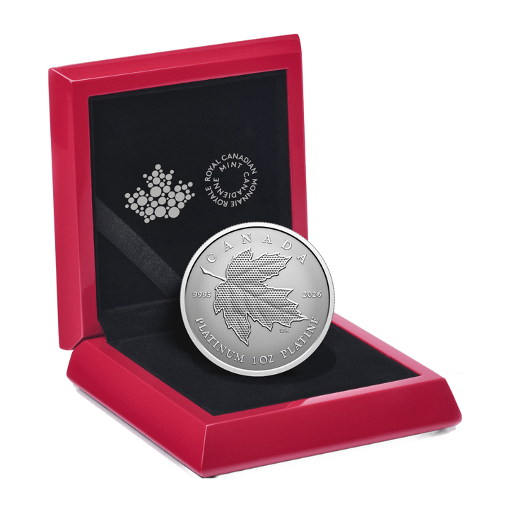 Platinmünze Kanada: Maple Leaf Forever 1 Unze Platin 2026 Reverse Proof