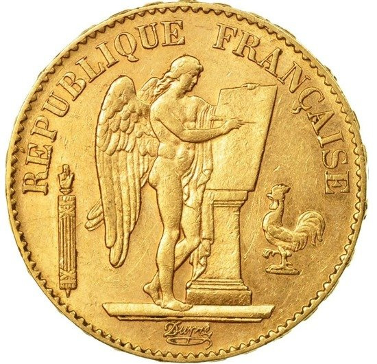 Francie, 20 franků Génie Různé ročníky