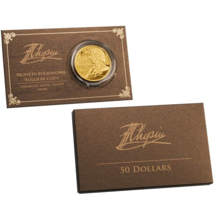 Niue: Fryderyk Chopin 1 oncia d'oro 2016 Proof