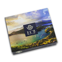 Svatý Kryštof a Nevis: Brown Pelican barevná 1 unce stříbra 2019 Proof