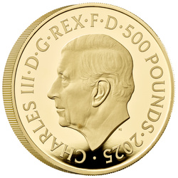 Royal Mint Lunar: Anno del Serpente 5 once d'oro 2025 Proof