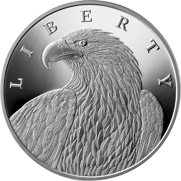 Medalla de plata Liberty Eagle - United Crypto States 1 onza de plata 2023 Proof con holograma