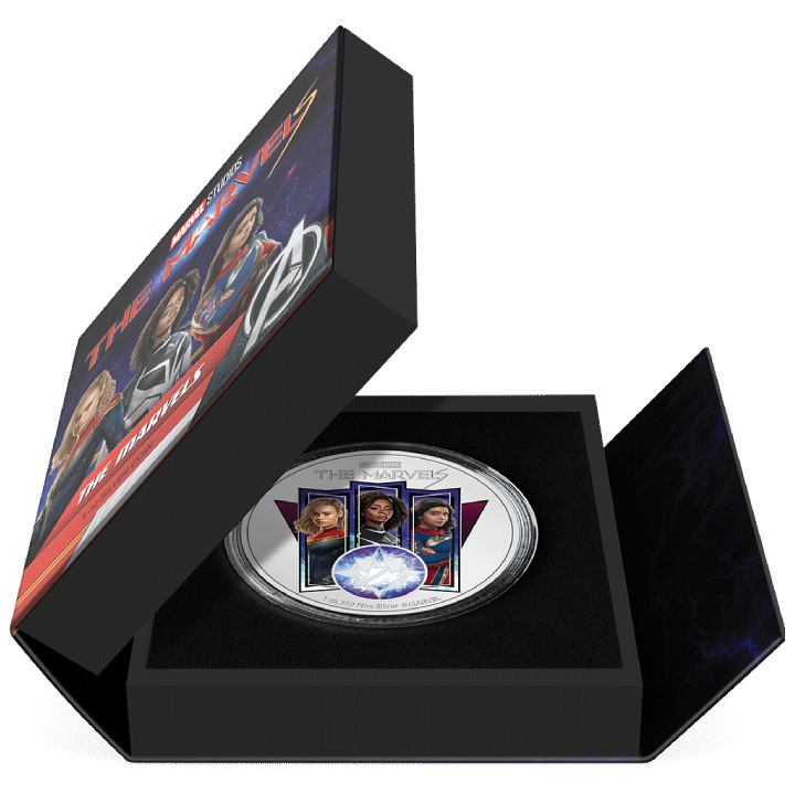Niue: Marvel - The Marvels coloured 1 oz Silver 2023 Proof