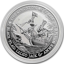 Tuvalu: Black Flag - The Kingston 1 oncia d'argento 2024