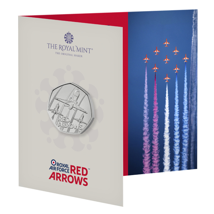 The Red Arrows 50 pence en cuivre-nickel 2025