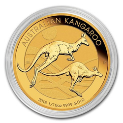 Australijski Kangur 1/10 uncji Złota 2018