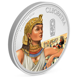 Niue: Women in History – Cleopatra colorata 1 oncia d'argento 2023 Proof