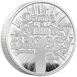 Dame Shirley Bassey 2 onces d'argent 2023 Proof