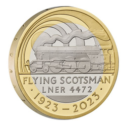 Lote de 5 monedas Conmemorativas del Reino Unido de Platino 2023 Proof