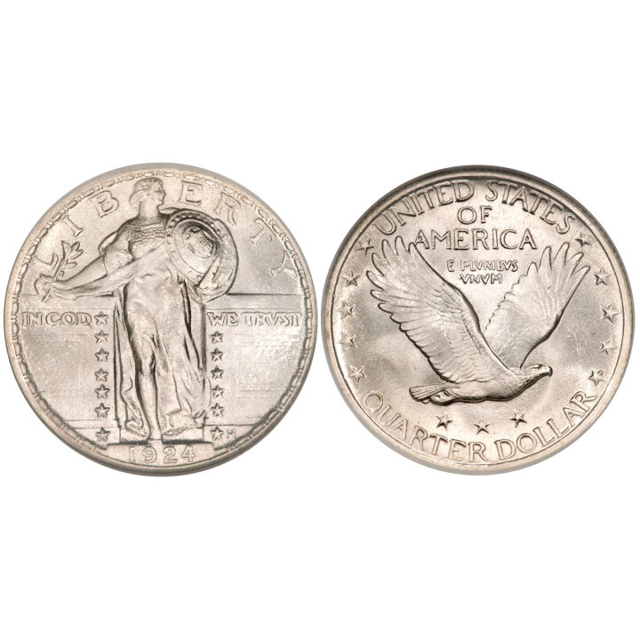 USA: 25 Cents Silver 1932-1964 (fineness Ag.900) Circulated