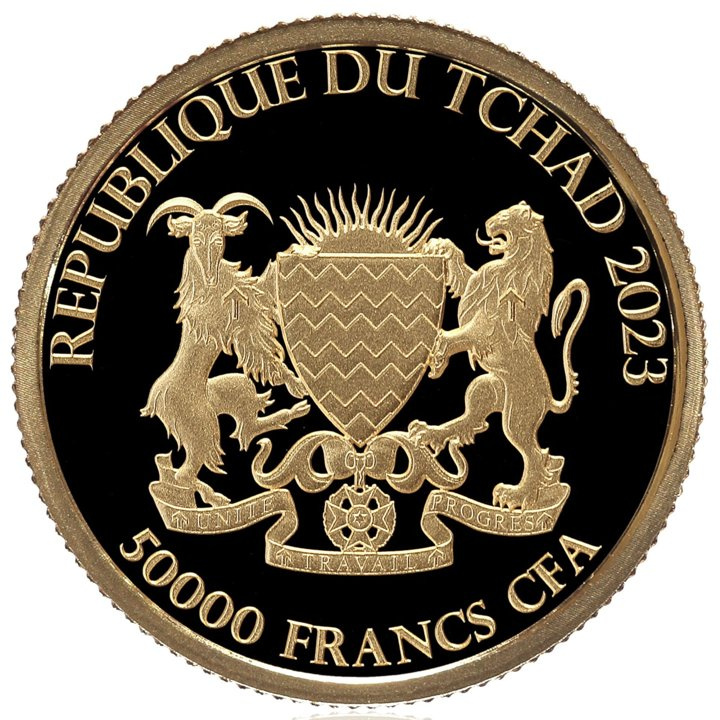 Republic of Chad: Bull & Bear 1/10 oz Gold 2023