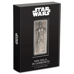 Niue: Star Wars – Han Solo in Carbonite 3 unce stříbra 2022 Antique Finish
