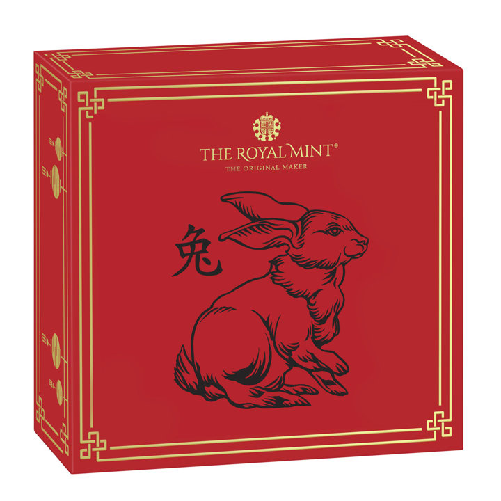 Royal Mint Lunar: Rok králíka 1 unce zlata 2023 Proof