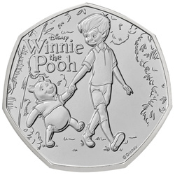 Pièce en cuivre-nickel 100 ans de Winnie l’Ourson – Loyauté 50p 2026