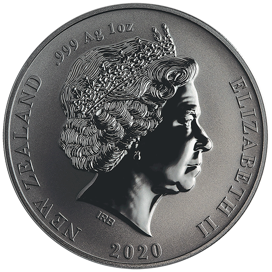 Kiwi 1 uncja Srebra 2020 (Pokryta Czarnym Niklem)