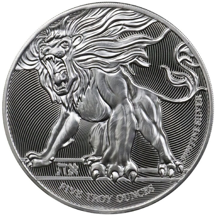 Niue: León rugiente de Judá 1 oz Plata 2019