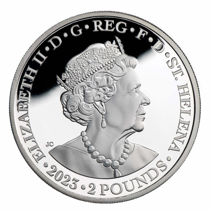 St Helena: Faerie Queene - Una & Lion placcato in oro 2 once d'argento 2023 Proof