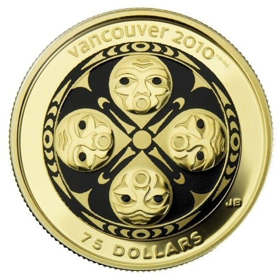 Four Host First Nations $75 2008 Proof