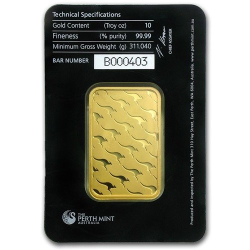 The Perth Mint: Sztabka Złota 10 uncji