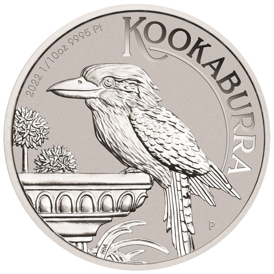 Kookaburra 1/10 oncia di platino 2022