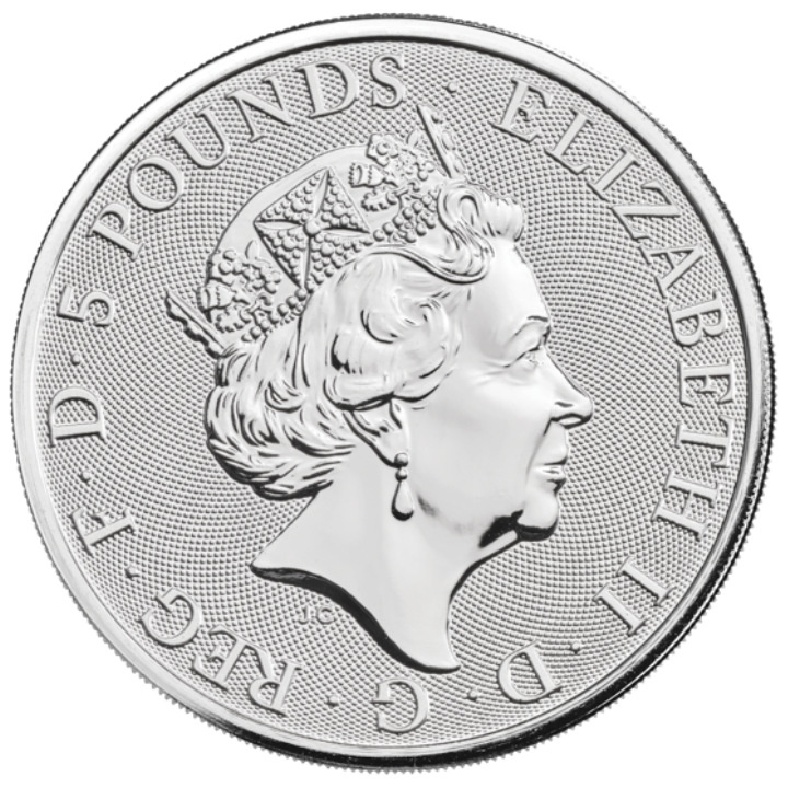 Bestias de la Reina: Conjunto de 11 monedas 2 oz Plata 2016-2021