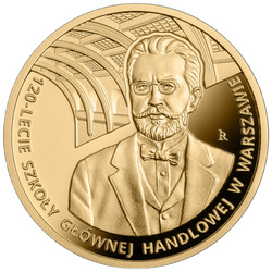 Arany érme A Varsói Közgazdasági Egyetem 120. évfordulója 200 zloty Arany 2026 Proof Mappa/Tok