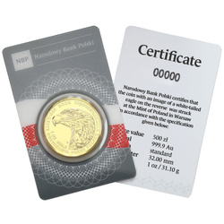 Águila de Cola Blanca "100 Años de Independencia 2018 1 oz Oro 2020