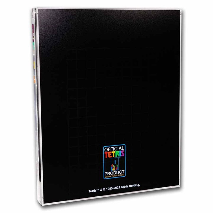 Zestaw 7 monet Niue: Tetris - Tetrimino Shapes kolorowany 7 x 1 uncja Srebra 2023