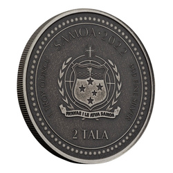Samoa: Light of Christ 1 oz Silver 2022 Antique Coin