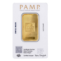 PAMP Suisse Goldbarren 1 oz Gold neu